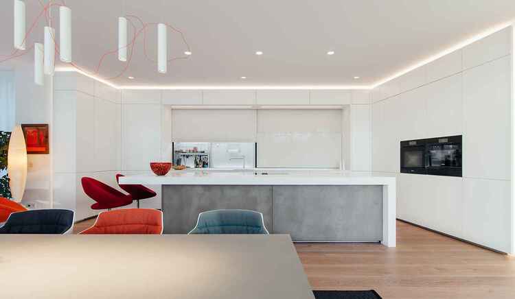 Architekturk&uuml;che bis ins Detail verliebt