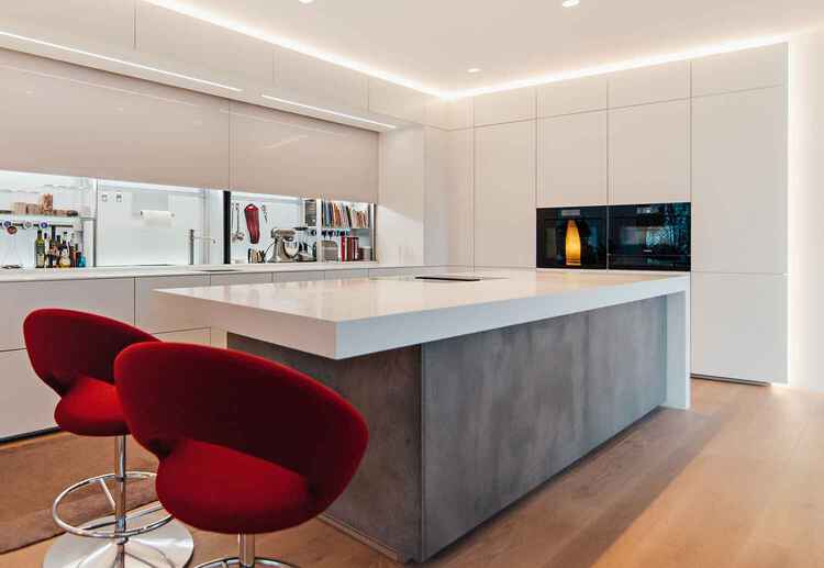 Architekturk&uuml;che bis ins Detail verliebt