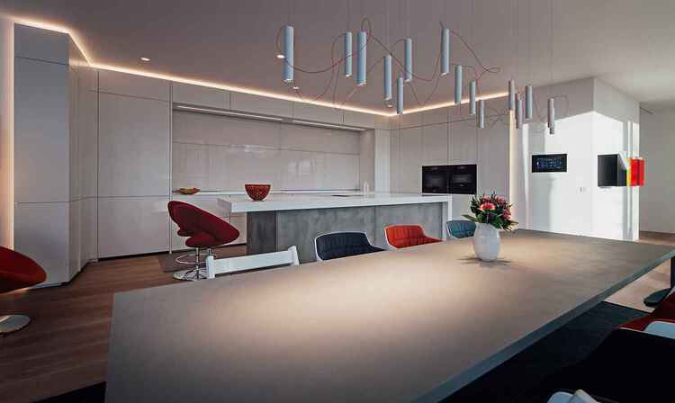 Architekturk&uuml;che bis ins Detail verliebt